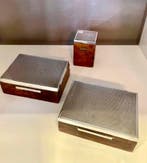 Sigarettendoos (3) - .800 zilver, Radica di Betulla -, Nieuw