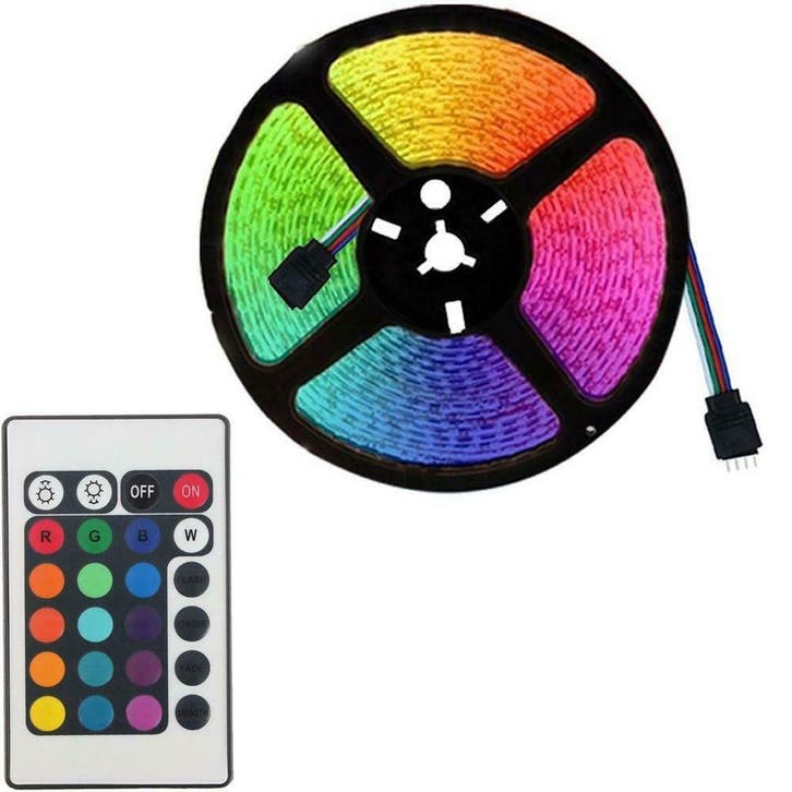 LED Strip RGB - 5 meter - complete set - type 5050 - 30 Led, Maison & Meubles, Lampes | Autre, Enlèvement ou Envoi