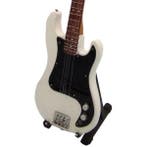 Miniatuur Fender Precision basgitaar met gratis standaard, Verzenden, Beeldje, Replica of Model