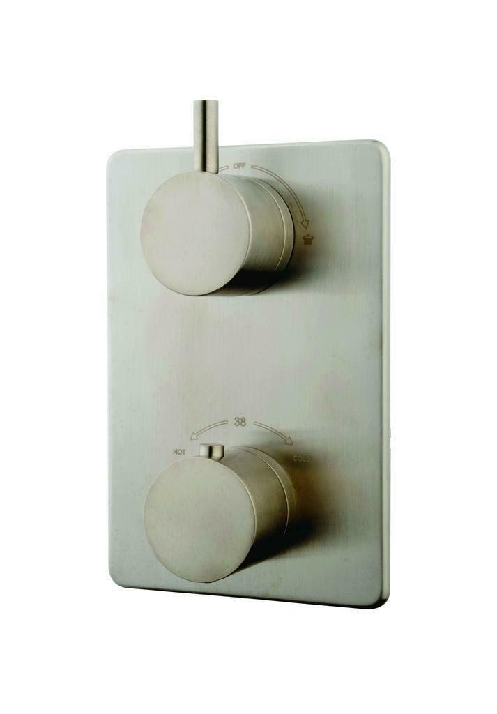 Sanifun afbouwplaat Kulbert Duo geborsteld staal, Doe-het-zelf en Bouw, Sanitair, Overige typen