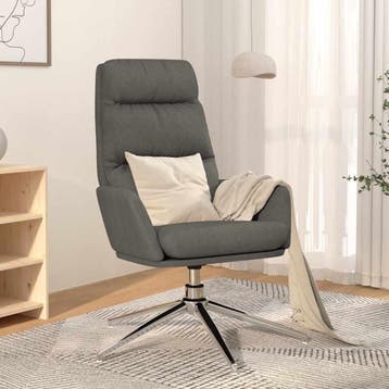 vidaXL Relaxstoel stof lichtgrijs, Verzenden