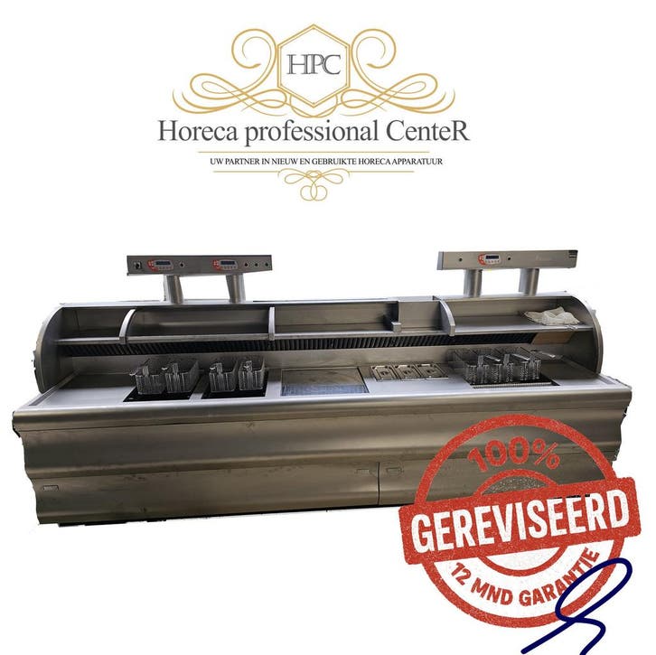 Perfecta hoog rendement bakwand friteuse 2x 2  mands 1x 3 ma, Zakelijke goederen, Horeca | Keukenapparatuur, Ophalen of Verzenden
