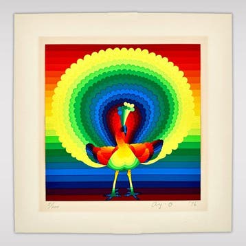 Ay-O  (1931) - Peacock I /, Antiek en Kunst