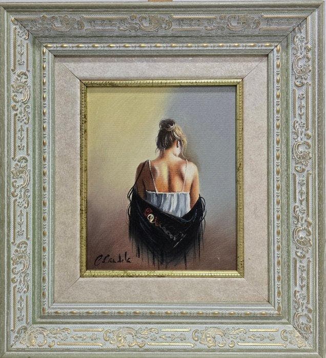 Carmen Candela (1944) - NO RESERVE - Elegancia, Antiek en Kunst, Kunst | Schilderijen | Klassiek