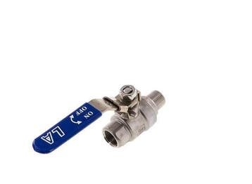 Robinet à boisseau sphérique à 2 voies en acier inoxydable,, Verzenden