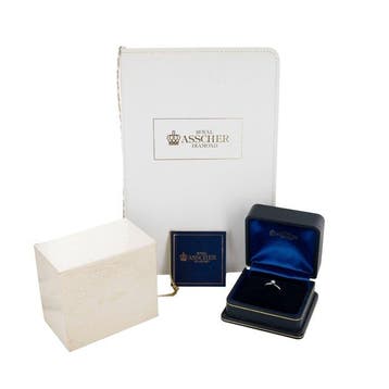 Other brand - Bague Platine Diamant (Naturelle) - ROYAL, Handtassen en Accessoires, Nieuw