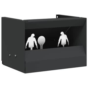 vidaXL Kogelvaldoos Zwart 29 x 22 x 20 cm Staal, Sports & Fitness, Accessoires de sport de tir, Verzenden