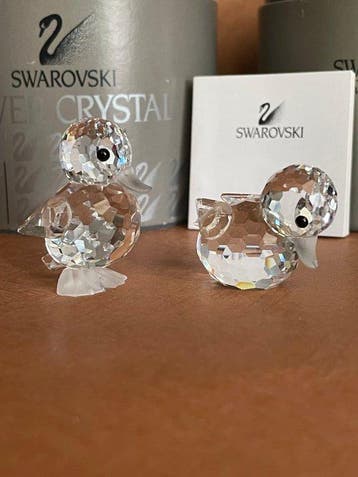 Swarovski - Beeldje - Set eenden - Boxed (2) - Kristal
