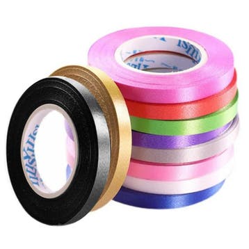 Fako Bijoux - 50x Kleurrijke Cadeaulinten 5mm - Knutselband, Diversen, Cadeauverpakkingen, Verzenden, Nieuw