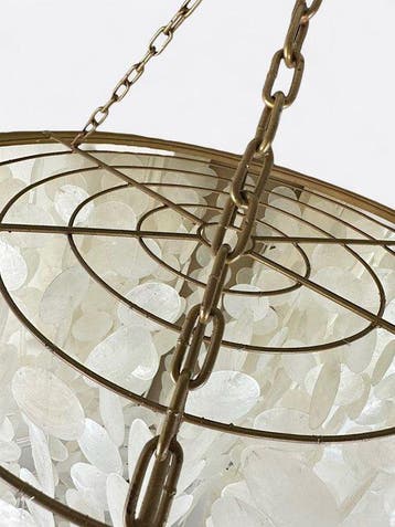 Lustre - Nacre - Grand lustre en nacre, Antiek en Kunst