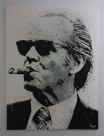 Jack Nicholson - The Shining - painting - handpainted and