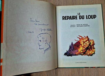 Lefranc T4 - Le Repaire du loup + dédicace - C - 2ème