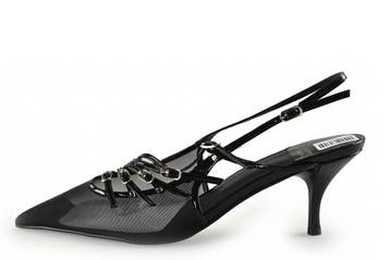 Jeffrey Campbell Slingbacks in maat 41 Zwart, Verzenden, Zwart, Zo goed als nieuw, Jeffrey Campbell