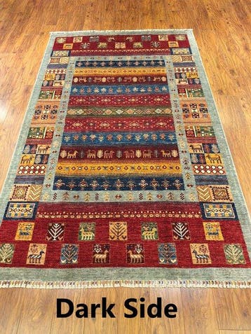 Premium 100% handgeknoopte Afghaanse Gabbeh-wol tapijt |, Nieuw