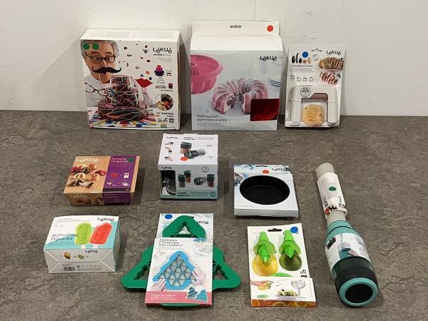 Veiling - Lékué keukenaccessoires set 11-delig, Huis en Inrichting, Keuken | Keukenbenodigdheden