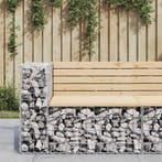 vidaXL Tuinbank schanskorfontwerp 92x71x65,5 cm massief, Verzenden, Nieuw
