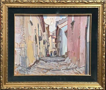 Biagio Mercadante (1892-1971) - Scorcio di Torraca