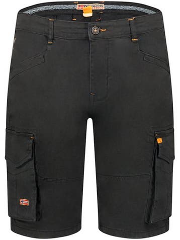 Geographical Norway Bermuda Met Stretch Patrimoine Zwart, Verzenden