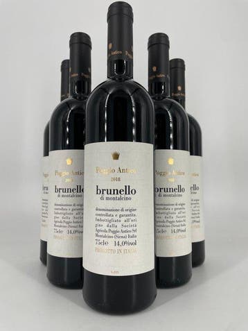 2018 Poggio Antico - Brunello di Montalcino - 6 Bouteilles, Nieuw