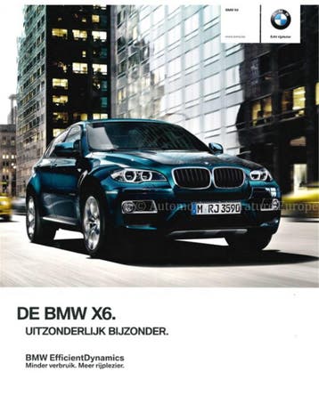 2013 BMW X6 BROCHURE NEDERLANDS, Nieuw