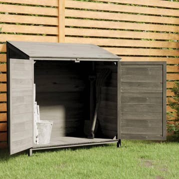 vidaXL Tuinschuur 102x52x112 cm massief vurenhout, Verzenden, Nieuw