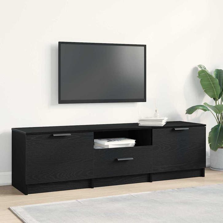 vidaXL TV Kast met lade 140 x 35 x 40 cm Bewerkt hout, Maison & Meubles, Armoires | Mobilier de télévision, Envoi
