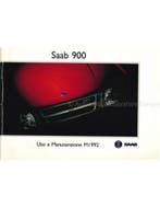 1992 SAAB 900 COUPE | CABRIOLET INSTRUCTIEBOEKJE ITALIAANS