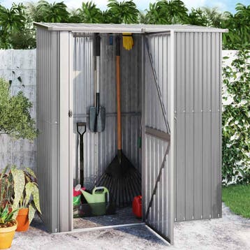 vidaXL Tuinschuur 180,5x97x209,5 cm gegalvaniseerd staal, Verzenden, Nieuw