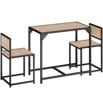 tectake Zitgroep Milton - Industrieel licht hout, eiken Sono, Verzenden