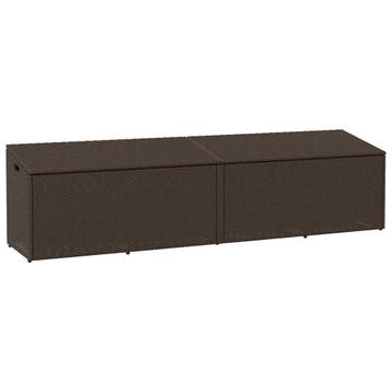 vidaXL Tuinbox 220x50x58 cm poly rattan bruin, Verzenden