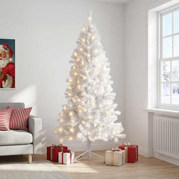 vidaXL Kunstmatige Hinged Kerstboom 150 cm 150 LEDs Warmwit, Verzenden, Nieuw