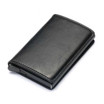 RFID Creditcard Houder Portemonnee - Vintage Leren Aluminium, Verzenden, Nieuw