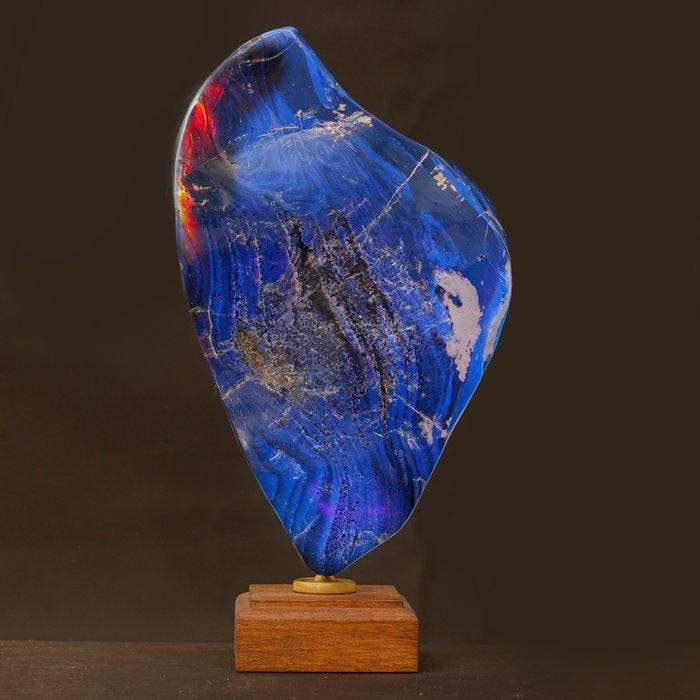 Ongelooflijke grootte en kwaliteit fossiel blauw amber van, Verzamelen, Mineralen en Fossielen