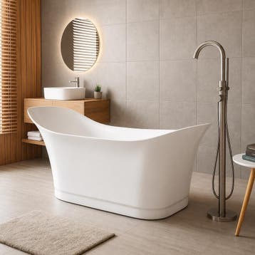 Ligbad Santa Fé 170 x 78 x 82 cm Vrijstaand Bad wit, Verzenden, Nieuw