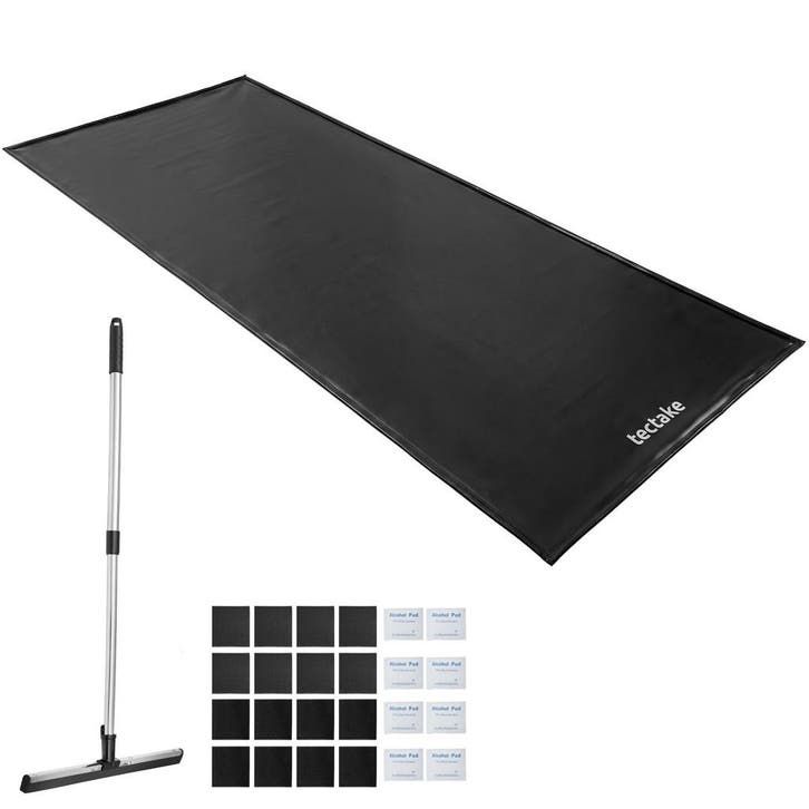 Garagevloermat, antislip, waterdicht, met schraper - zwart, Huis en Inrichting, Bureaus, Verzenden