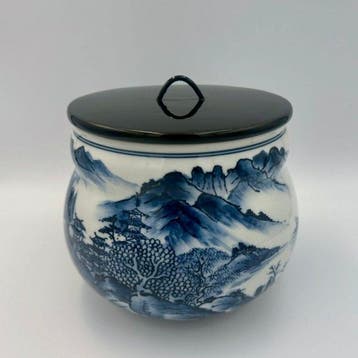 Mizusashi (Waterkan) - Prachtige Kyo-ware / door Heian