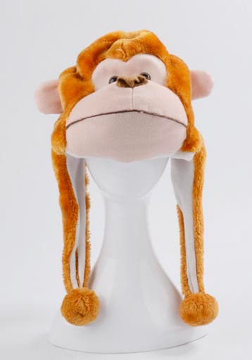 KIMU® Muts Flappen Aap Bruin Laplander met Oortjes Bruin Aap, Ophalen of Verzenden, Nieuw