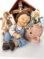 Goebel - Beeldje - Children, angels figurines (4) - Biscuit
