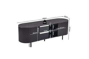 Lagos tv-dressoir , kleur donkerbruin (nieuw, outlet), Nieuw, Overige materialen