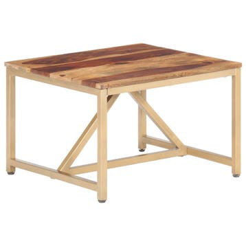 vidaXL Bijzettafel 60x60x40 cm massief hout, Huis en Inrichting, Tafels | Bijzettafels, Verzenden, Nieuw
