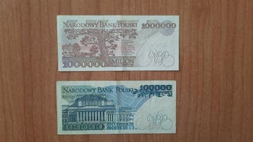 Polen. - 100 000, 1 000 000 Zotych - 1990/1993 (Zonder, Postzegels en Munten
