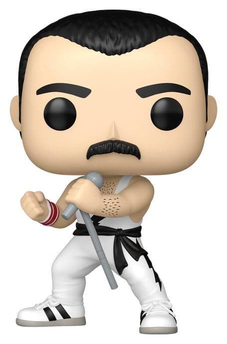Queen POP! Rocks Vinyl Figure Freddie Mercury (white singlet, Collections, Musique, Artistes & Célébrités, Enlèvement ou Envoi