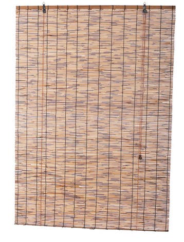 Rolgordijn donker riet 120 x 220 cm, Verzenden, Nieuw