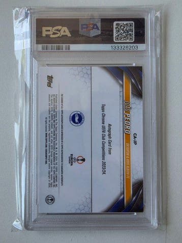 Topps Chrome Joao Pedro Gesigneerde kaart - PSA 9 Graded, Verzamelen, Nieuw
