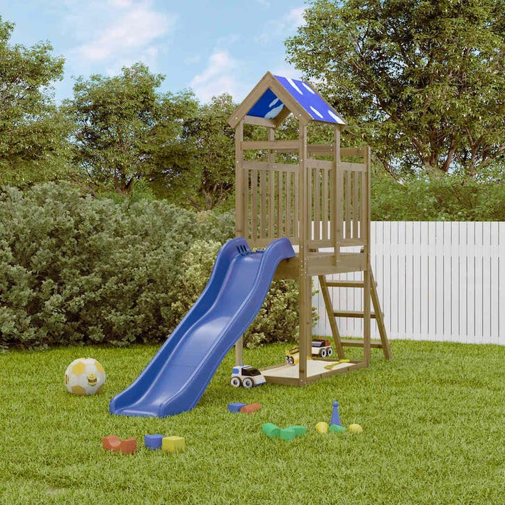 vidaXL Speelhuis geïmpregneerd grenenhout, Enfants & Bébés, Jouets | Extérieur | Aires de jeux, Envoi