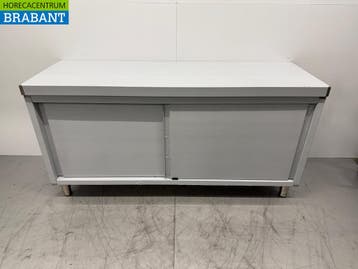 Armoire de travail Vogue en acier inoxydable 2 portes, Verzenden
