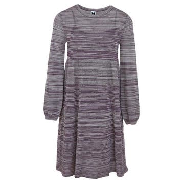 M Missoni • grijs gestreepte jurk • 36 (IT42), Verzenden