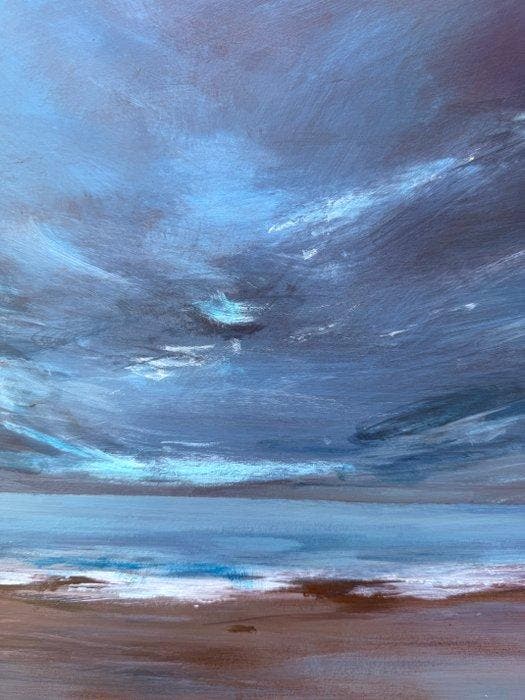 Tania Azzar - Alla Sera, Antiek en Kunst, Kunst | Schilderijen | Modern