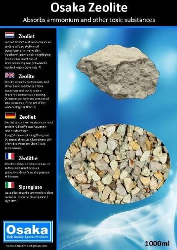 Osaka Zeolite 1000ml  filtermateriaal (Filtermaterialen), Ophalen of Verzenden
