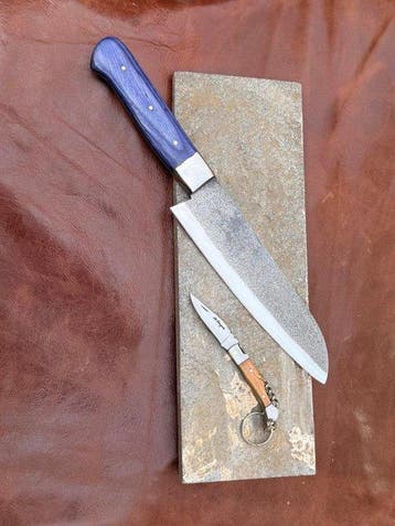 Hekito - Keukenmes - Santoku - Exclusief vintage keukenmes